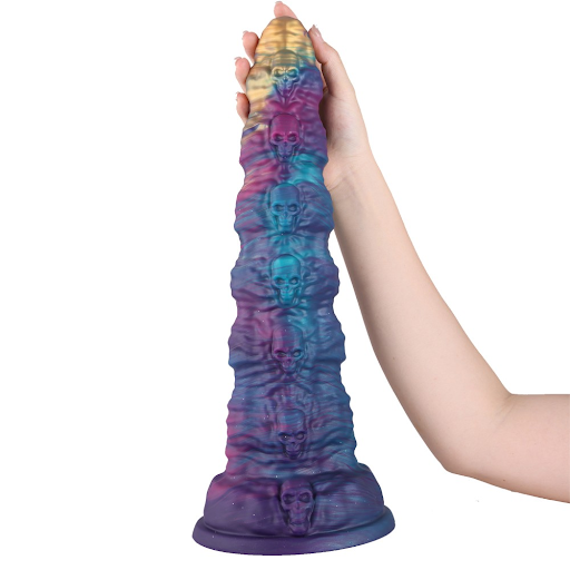 Unleash Your Deepest Fantasies Skull Legend 16 Inch Extra Large Dildo
